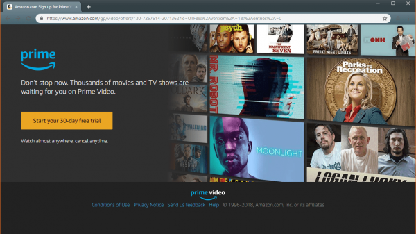 Prime video free trial